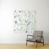 Tenture Abstrait sans couture motif manuel abstrait, art,  (En situation)