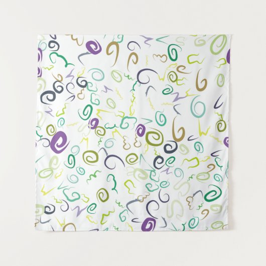 Tenture Abstrait sans couture motif manuel abstrait, art,  (Devant)