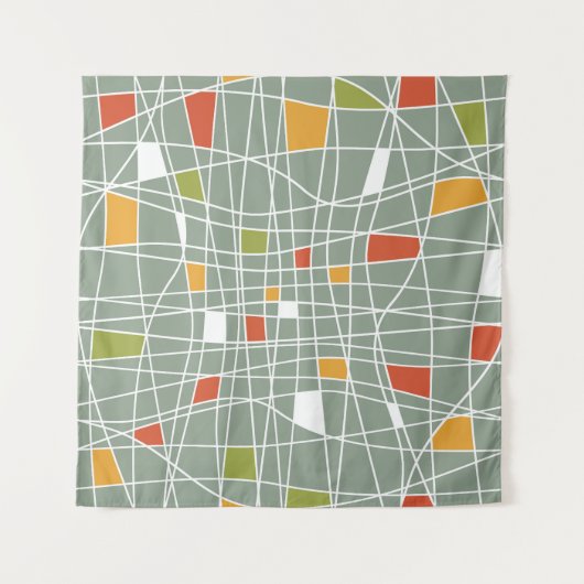 Tenture Abstrait sans fil : Design Motif moderne. (Devant (Horizontal))