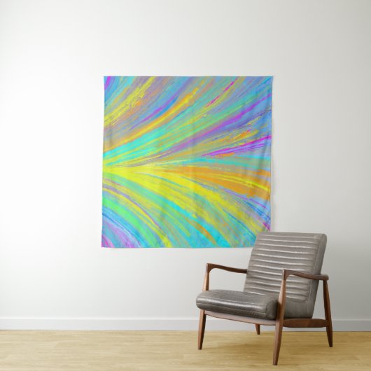 Tenture Abstrait Tropical Summer Fun (En situation (horizontale))