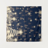 Tenture Abstraits flocons de neige. 2d illustration. Saint (Devant (Horizontal))
