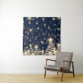 Tenture Abstraits flocons de neige. 2d illustration. Saint (En situation)