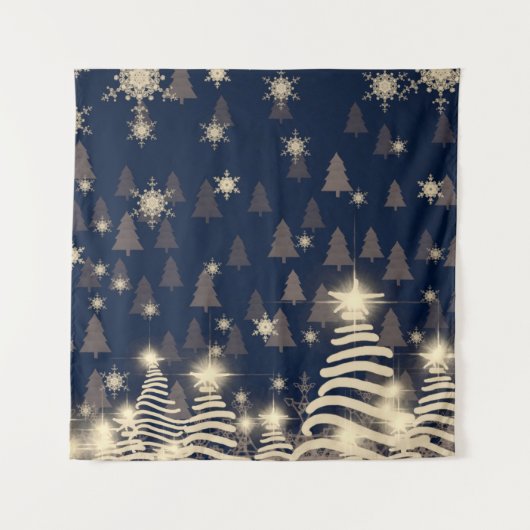 Tenture Abstraits flocons de neige. 2d illustration. Saint (Devant)