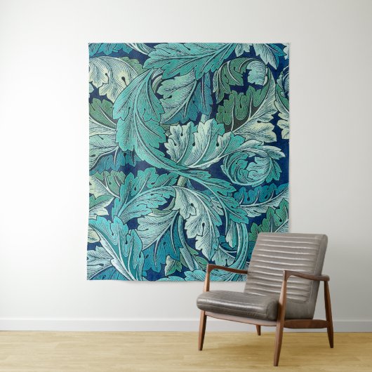 Tenture Acanthus Green, William Morris (En situation)