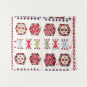 Tenture Accent coloré Motif aztèque (Devant (Horizontal))