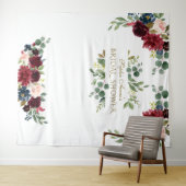 Tenture Accessoire de Fête de Fiançailles Fleurs Rose Bour (En situation (horizontale))