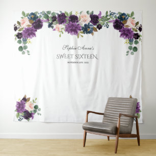 Tenture Accessoire de luxe lavande rose bleu floral Sweet 