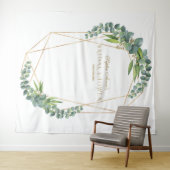 Tenture Accessoire de luxe pour mariage avec fleurs d'euca (En situation (horizontale))