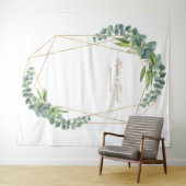 Tenture Accessoire de mariage à cadre doré avec floraison  (En situation (horizontale))