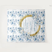 Tenture Accessoire de mariage chic Bohème pastel bleu or p (Devant (Horizontal))