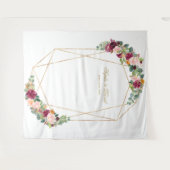 Tenture Accessoire de mariage doré floral safran eucalyptu (Devant (Horizontal))