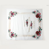 Tenture Accessoire de photo de douche nuptiale florale de (Devant (Horizontal))