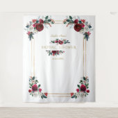 Tenture Accessoire de photo de douche nuptiale florale de (Devant)