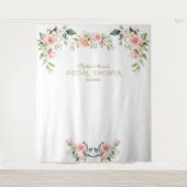 Tenture Accessoire de photo de fete de mariage floral rose (Devant)