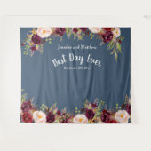 Tenture Accessoire de photo de mariage aquarelle floral bo (Devant (Horizontal))