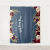 Tenture Accessoire de photo de mariage aquarelle florale b (Devant)