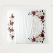 Tenture Accessoire de photo de mariage floral rose de Bour (Devant (Horizontal))