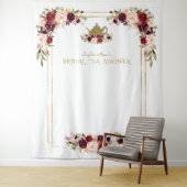 Tenture Accessoire de photo de thé de mariage floral rose (En situation)