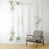 Tenture Accessoire de photo Fleurs Blanches Verdure Aérée (En situation)