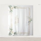 Tenture Accessoire de photo Fleurs Blanches Verdure Aérien (Devant)