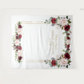 Tenture Accessoire de photo Fleurs de Bourgogne Rose pour  (Devant (Horizontal))