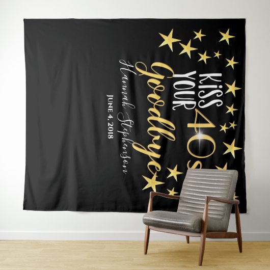 Tenture accessoire de photo pour dire adieu à vos 40 ans p (En situation (horizontale))