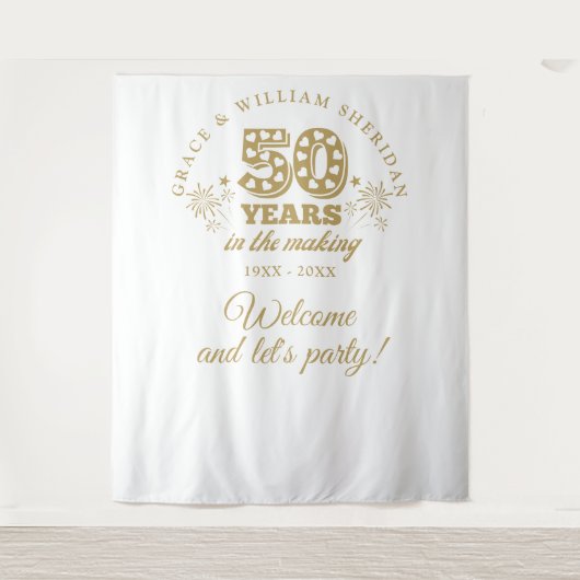 Tenture Accessoire de photo pour le 50e anniversaire de ma (Devant)
