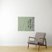 Tenture Accessoire de photobooth de mariage argent vert sa (En situation (horizontale))
