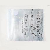 Tenture Accessoire de photobooth de mariage avec écriture (Devant (Horizontal))