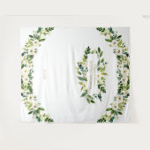 Tenture Accessoire de photobooth de mariage Charm Fleurs B (Devant (Horizontal))