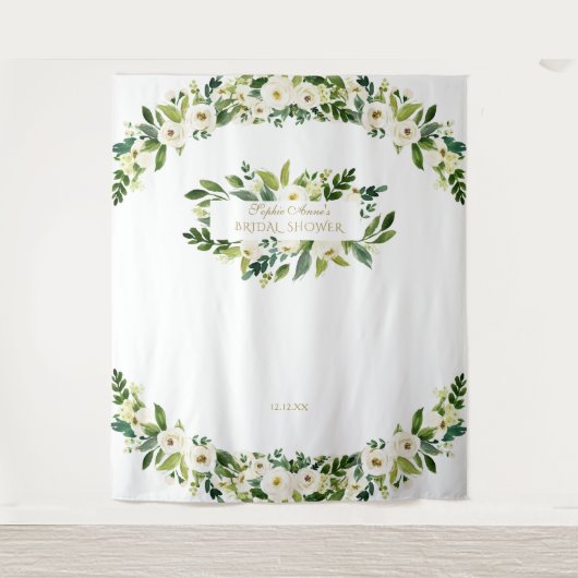 Tenture Accessoire de photobooth de mariage Charm Fleurs B (Devant)