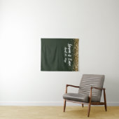 Tenture Accessoire de photobooth de mariage vert chasseur (En situation (horizontale))