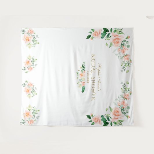 Tenture Accessoire de photobooth pour mariage avec des fle (Devant (Horizontal))