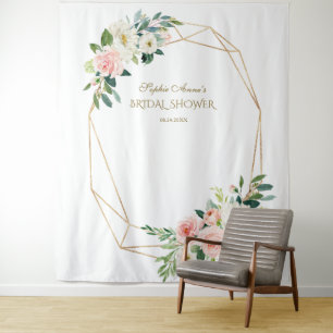 Tenture Accessoire de photomaton de mariage Blush Floral G