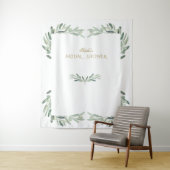 Tenture Accessoire de photomaton de mariage olive aquarell (En situation)