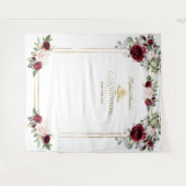 Tenture Accessoire de première communion florale rose Bour (Devant (Horizontal))