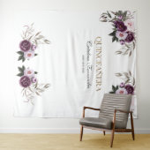 Tenture Accessoire de QUINCEAÑERA Rose Or Fleurs Roses Vio (En situation (horizontale))