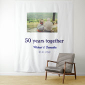 Tenture acclamations pour les 50 ans d'anniversaire nom ph (En situation)
