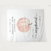 Tenture Accueil Baby shower Citrouille (Devant (Horizontal))
