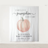 Tenture Accueil Baby shower Citrouille (Devant)