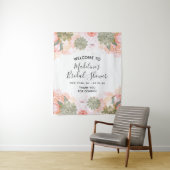 Tenture Accueil de Fête de Fiançailles Floral Succulent Me (En situation)
