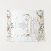 Tenture Accueil du Baby shower de ligne de froid (Devant (Horizontal))