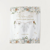 Tenture Accueil du Baby shower de ligne de froid (Devant)