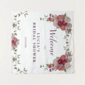 Tenture Accueil élégant de la douche nuptiale de fleurs de (Devant (Horizontal))