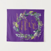 Tenture Accueil Mariage de verdure personnalisée Photo Boo (Devant (Horizontal))