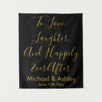 Accueil personnalisé mariage arrière-plan Black Go