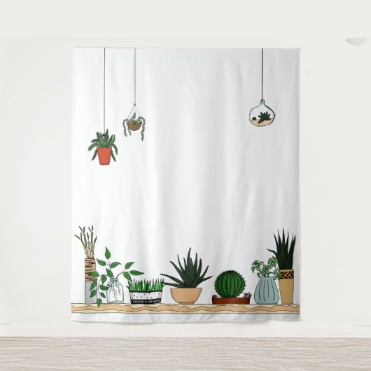 Tenture Accueil Pots Plante Doodart (Devant)