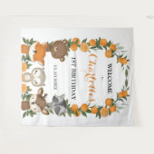 Tenture Accueil pour l'anniversaire de la forêt d'agrumes  (Devant (Horizontal))