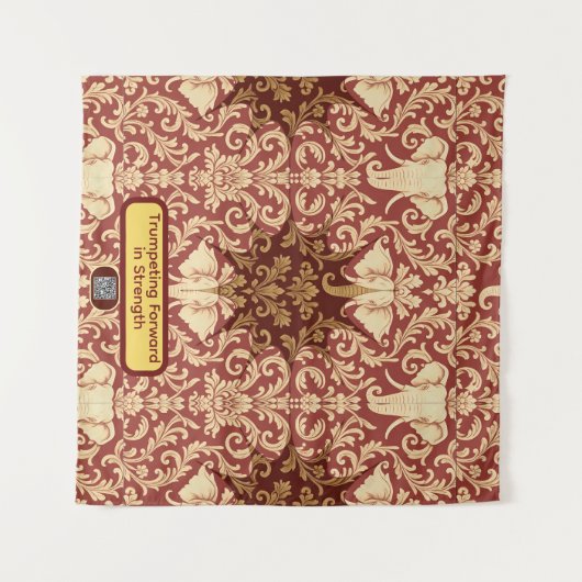 Tenture Achempong Trumpeting Forward: A Timeless Statement (Devant (Horizontal))