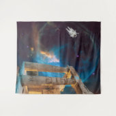 Tenture Acropole du Parthénon La Grèce rencontre l'espace (Devant (Horizontal))